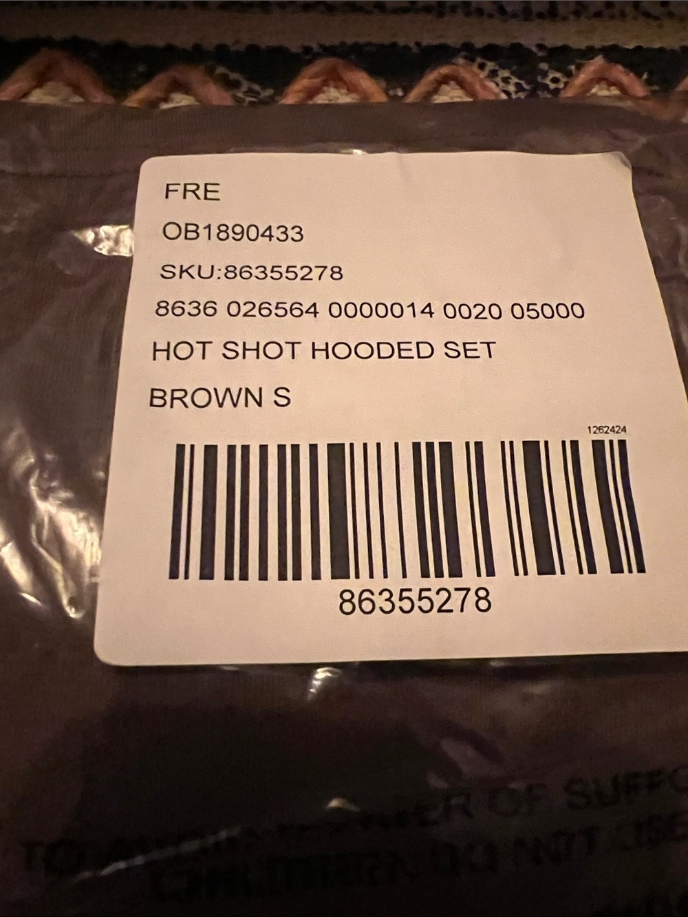 Free People FP Movement Hot Shot Hooded Set in Charcoal Brown Size Small NWT - Picture 7 of 7